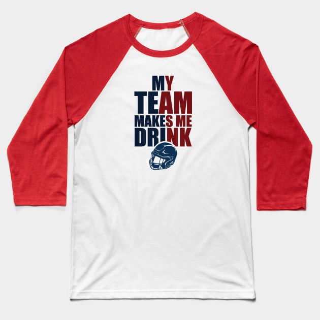 NFL Houston Texans Drink Baseball T-Shirt by SillyShirts